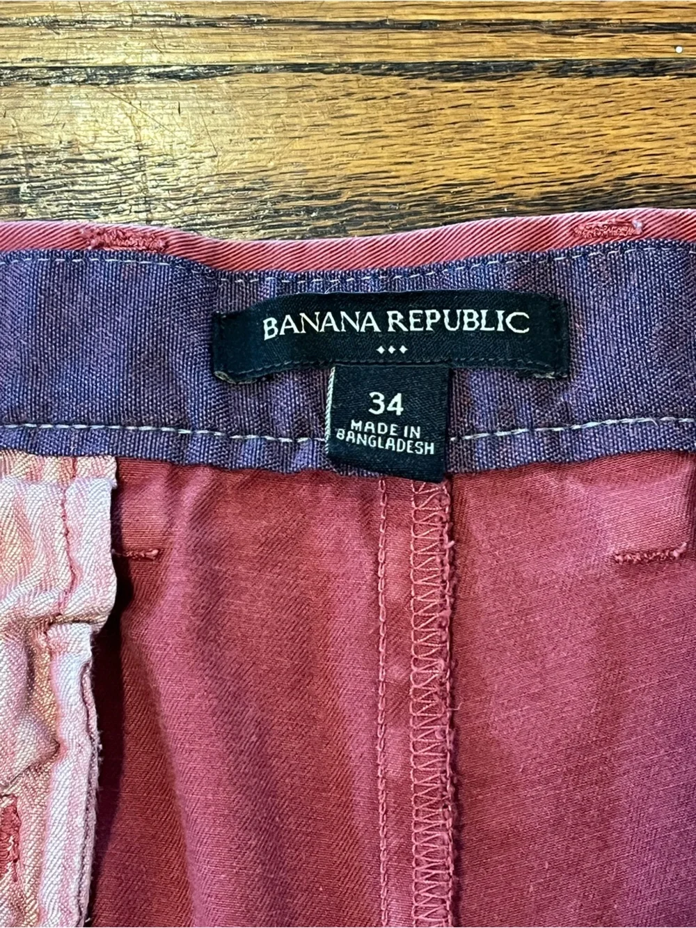 Banana Republic Men's Burgundy Casual Shorts size 34